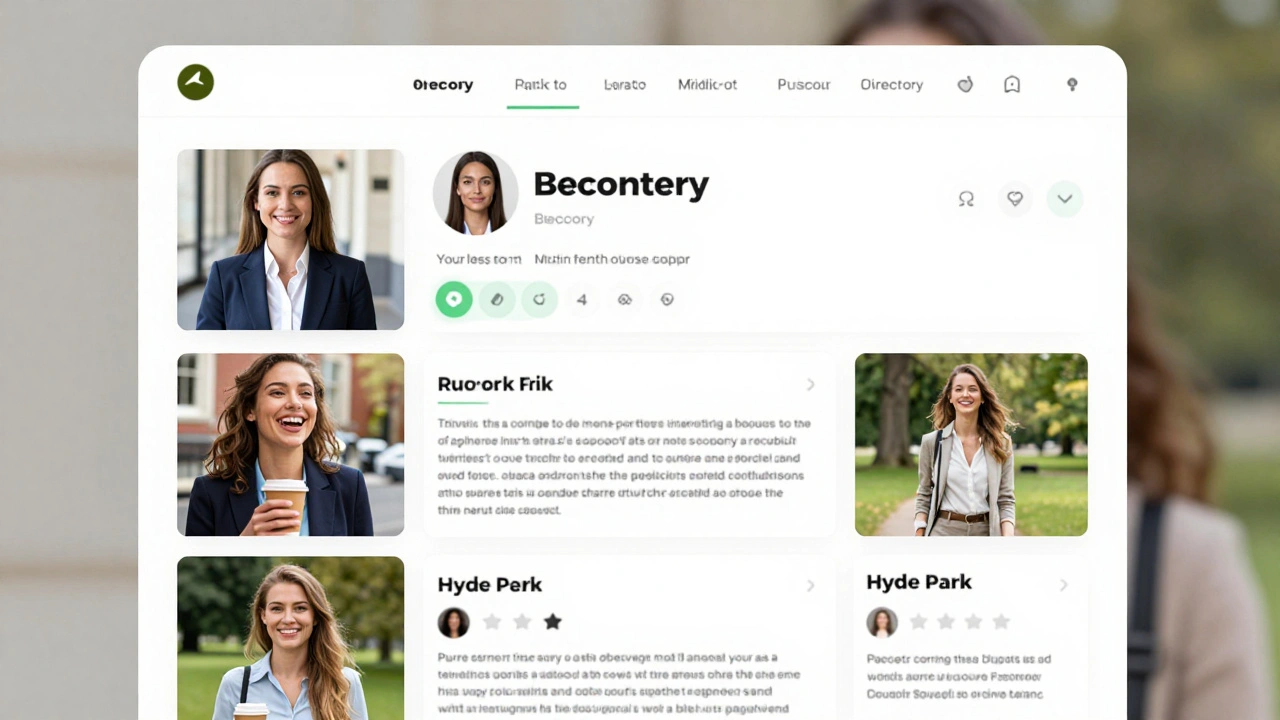 A professional escort profile with authentic photos and client reviews on a trusted directory website.