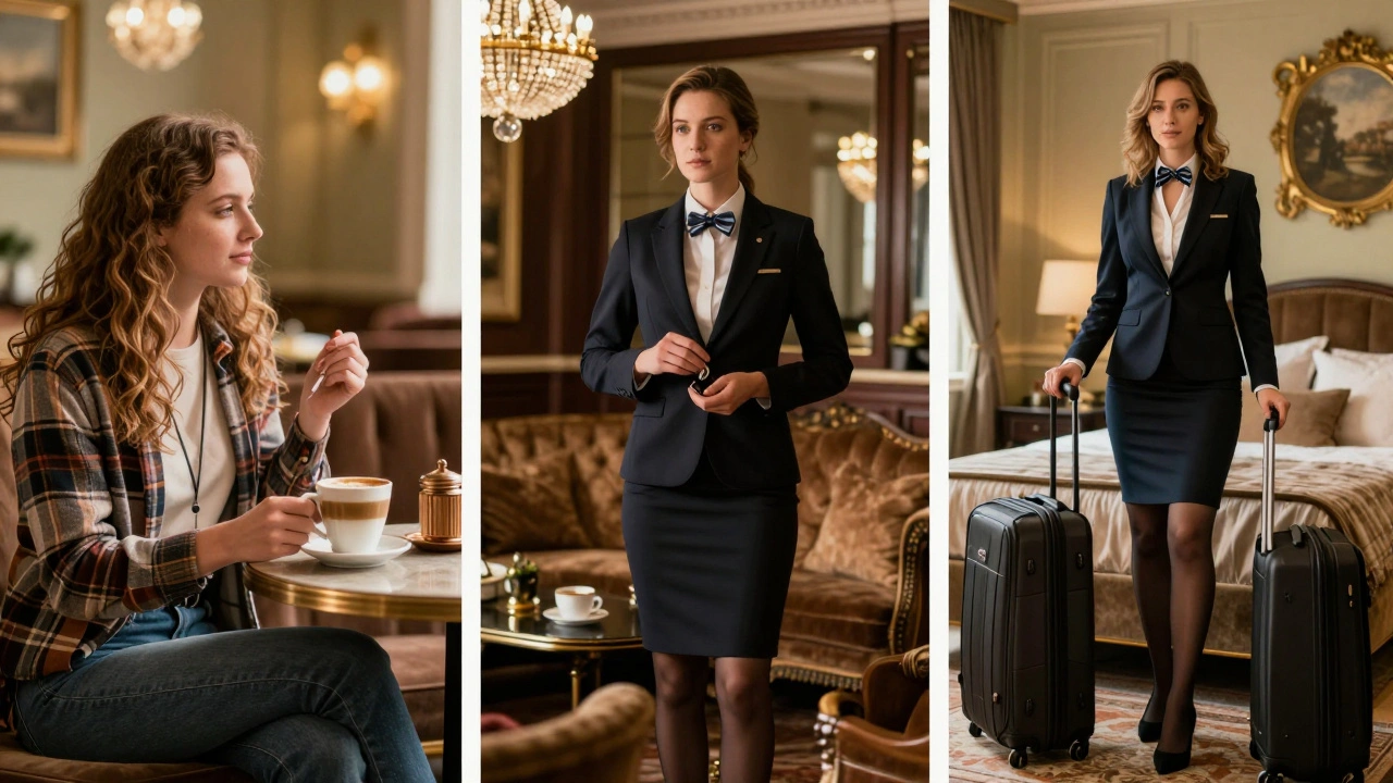 Three types of London escort services shown in a symbolic triptych.